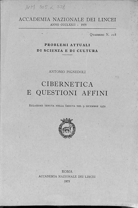 Cibernetica e questioni affini